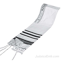 Tallit / Prayer Shawl - Synagogue Quality - Black