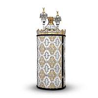 Sephardic Torah Case - Sterling Silver Sefer Torah Scroll Cases