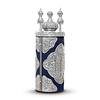 Sephardic Torah Case - Sterling Silver Sefer Torah Scroll Cases