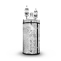 Sephardic Torah Case - Sterling Silver Sefer Torah Scroll Cases