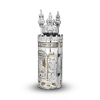 Sephardic Torah Case - Sterling Silver Sefer Torah Scroll Cases
