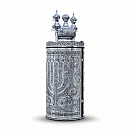 Sephardic Torah Case - Sterling Silver Sefer Torah Scroll Cases