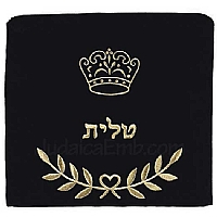 Tallit Bag Crown Black
