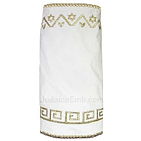 Torah Covers & Torah Mantles - White Torah covers for High Holidays