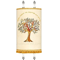 Torah Covers & Torah Mantles - White Torah covers for High Holidays