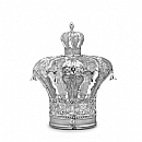 Torah Crown - Silver Torah crowns & ornaments