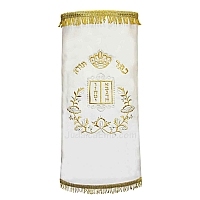 Torah mantles & Torah covers - White Torah covers & High Holidays Torah mantles