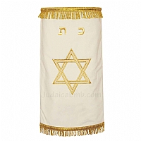 Torah Covers & Torah Mantles - White Torah covers for High Holidays