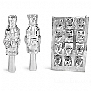 torah rimonim, breastplate, silver torah ornaments set