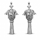 Torah Rimonim - Silver Rimonim
