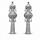 Torah Rimonim - Silver Rimonim