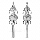 Torah Rimonim - Silver Rimonim