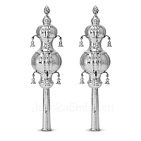 Torah Rimonim - Silver Rimonim