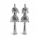 Torah Rimonim - Silver Plated Rimonim