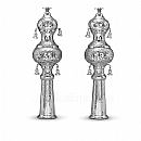 Torah Rimonim - Silver Rimonim