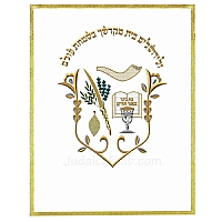 Parochet - White Paroches & Torah ark curtains