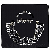 Tallit Bag Jerusalem Black