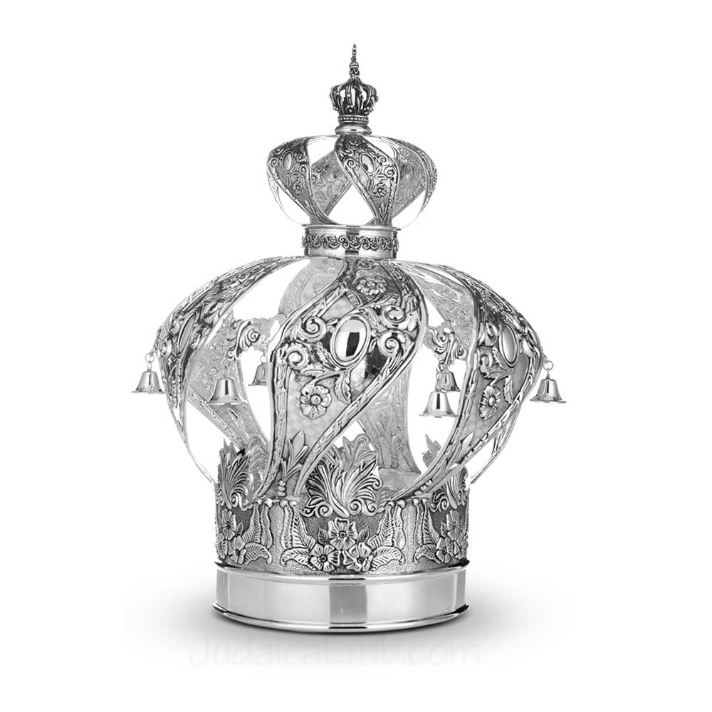 Torah Crowns - Silver Torah Ornaments